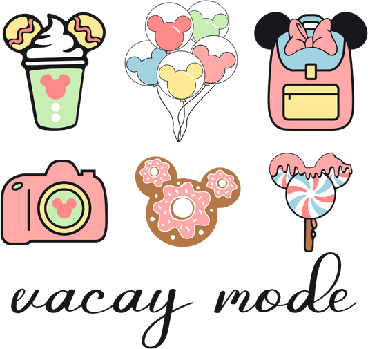 Vacay Mode Design - DTF Ready To Press