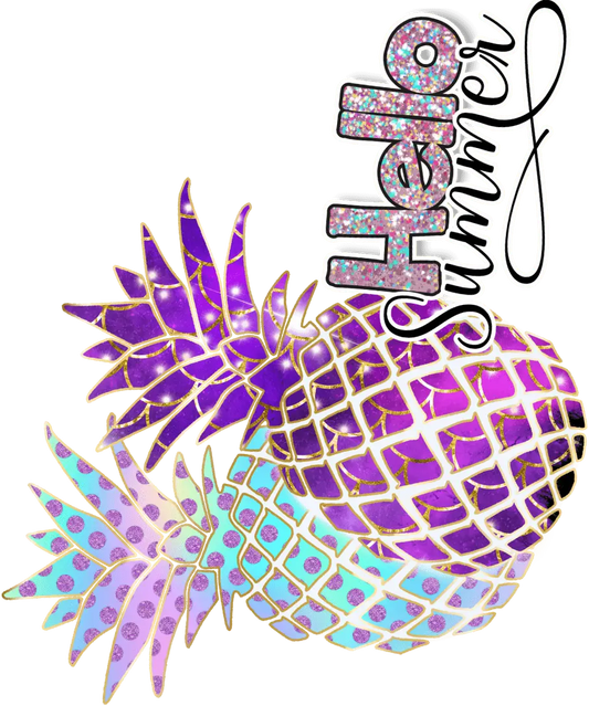 Hello Summer Design - DTF Ready To Press