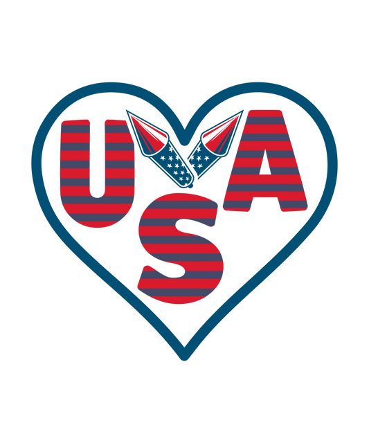 Love USA Design - DTF Ready To Press